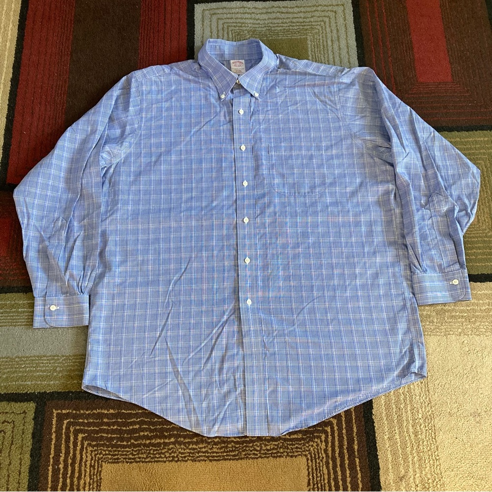 Brooks Brothers Original Polo Traditional Fit Button Down Checkered Shirt